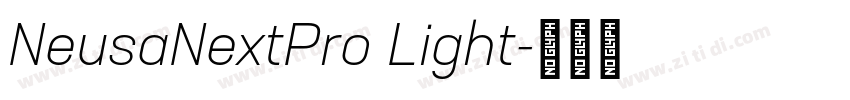 NeusaNextPro Light字体转换